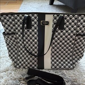 Kate Spade Black and White Tote Bag